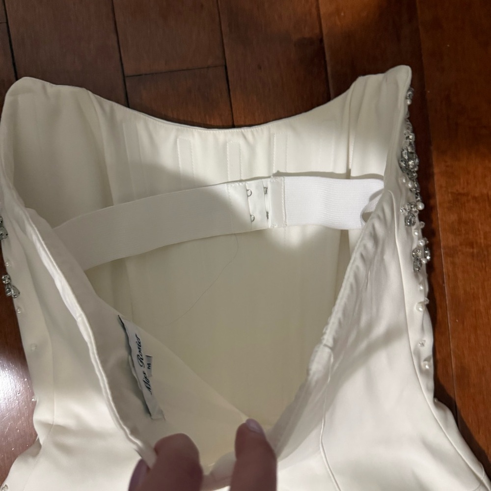 Miss Rosier White Strapless Embellished Maxi Dress - Picture 4 of 5